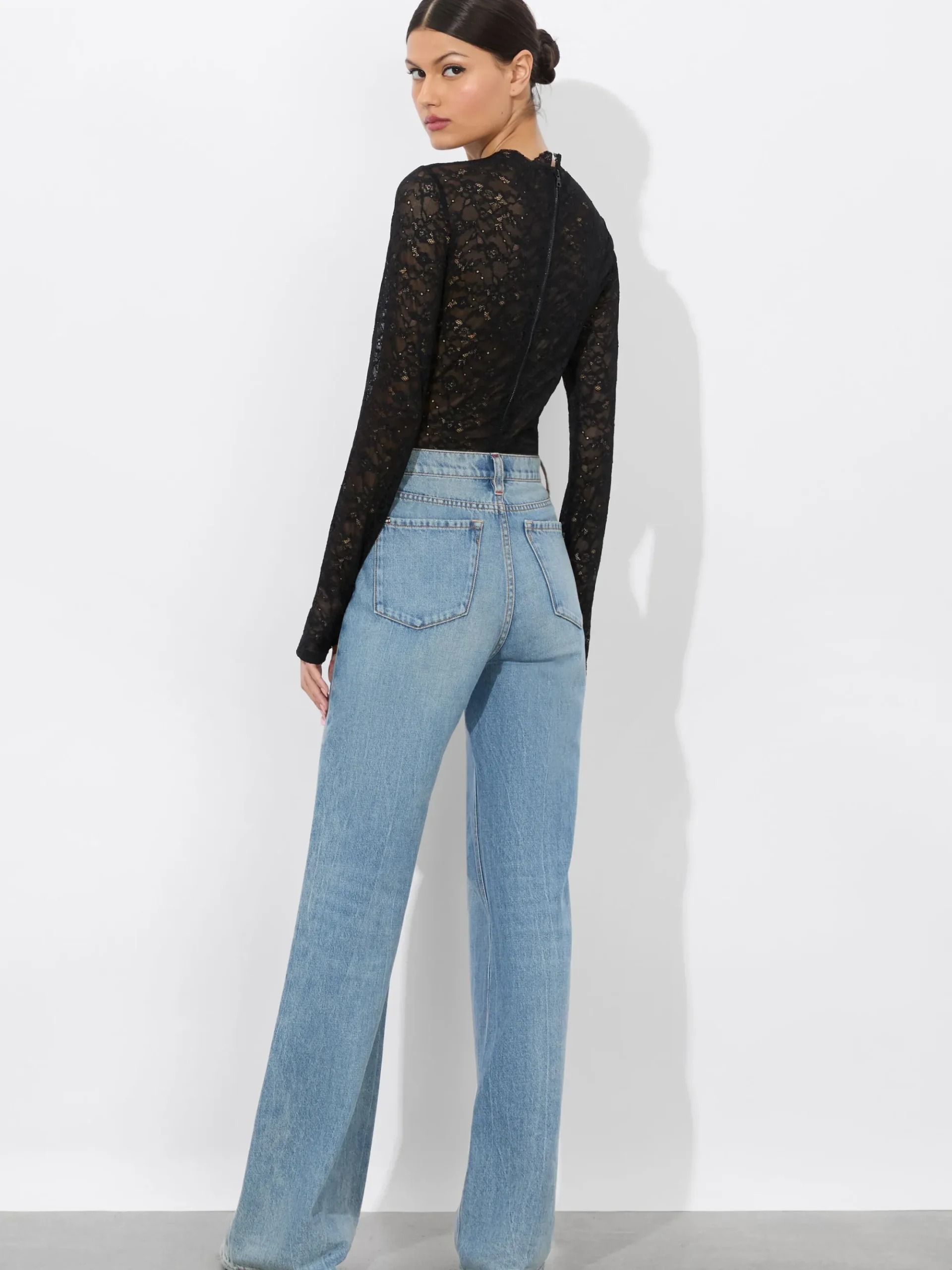 Alice and Olivia TAEYN LACE BODYSUIT