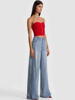 Alice and Olivia TASHA ZIP FRONT CORSET