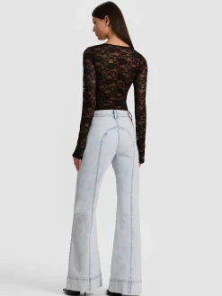 Alice and Olivia TEAGAN LACE BODYSUIT