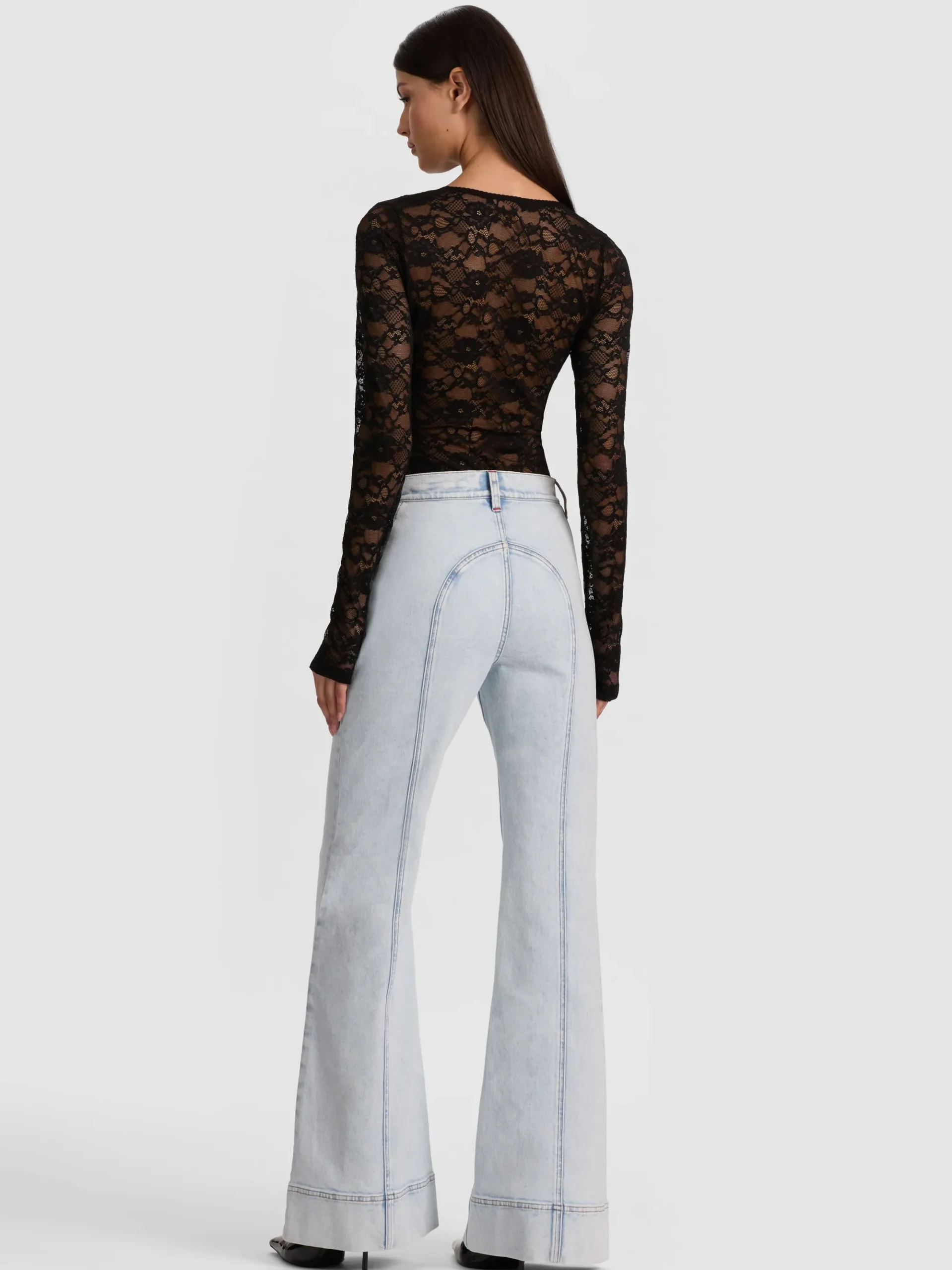 Alice and Olivia TEAGAN LACE BODYSUIT