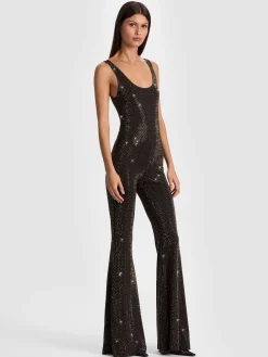 Alice and Olivia TERESA EMBELLISHED JUMPSUIT