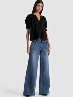 Alice and Olivia THALIA BUTTON DOWN BLOUSE