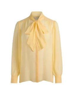 Alice and Olivia THAYER TIE NECK BLOUSE