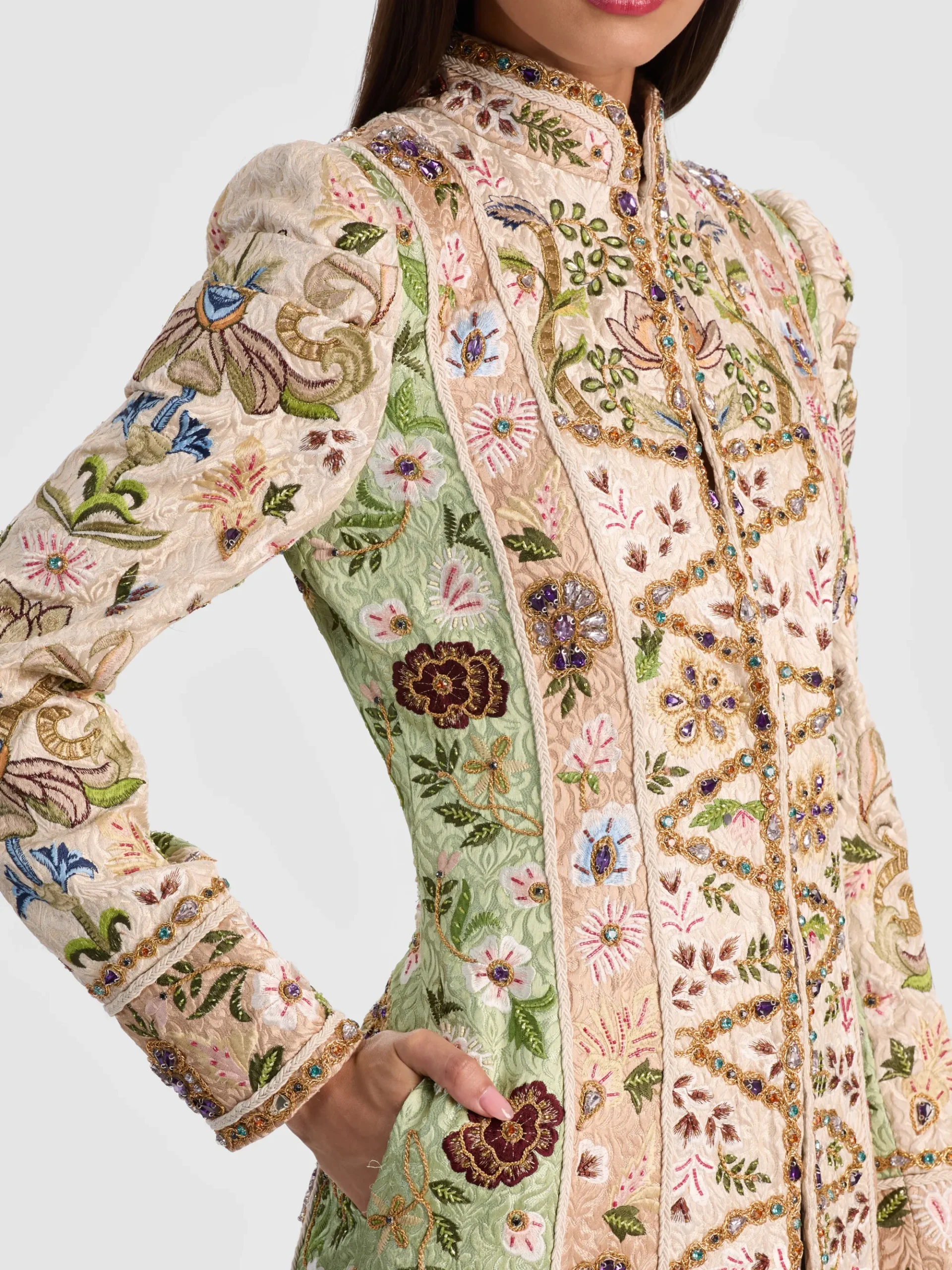 Alice and Olivia THOMAS EMBELLISHED COAT