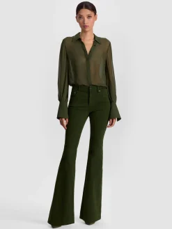 Alice and Olivia TURNER BUTTON DOWN