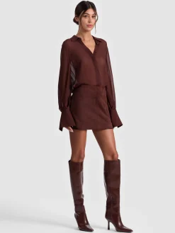 Alice and Olivia TURNER BUTTON DOWN