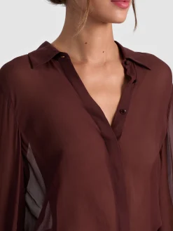 Alice and Olivia TURNER BUTTON DOWN