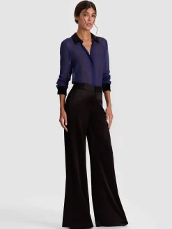 Alice and Olivia WILLA COMBO BLOUSE