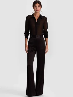 Alice and Olivia WILLA COMBO BLOUSE