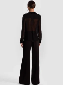 Alice and Olivia WILLA COMBO BLOUSE