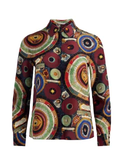 Alice and Olivia WILLA SILK BLOUSE