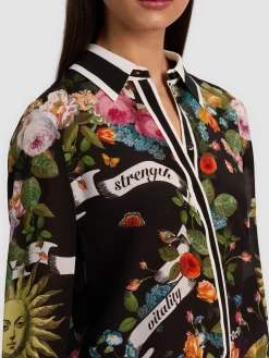 Alice and Olivia WILLA SILK BLOUSE