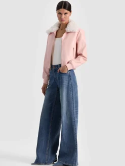 Alice and Olivia WILLARD VEGAN BOMBER