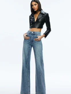 Alice and Olivia YARDLEY LEATHER JACKET